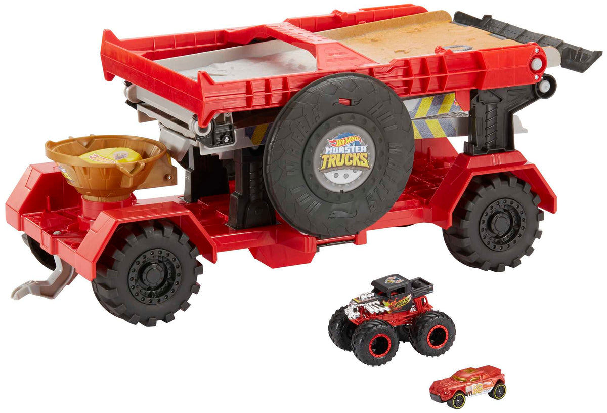 Hot Wheels Monster Trucks Downhill Race & Go Play Set