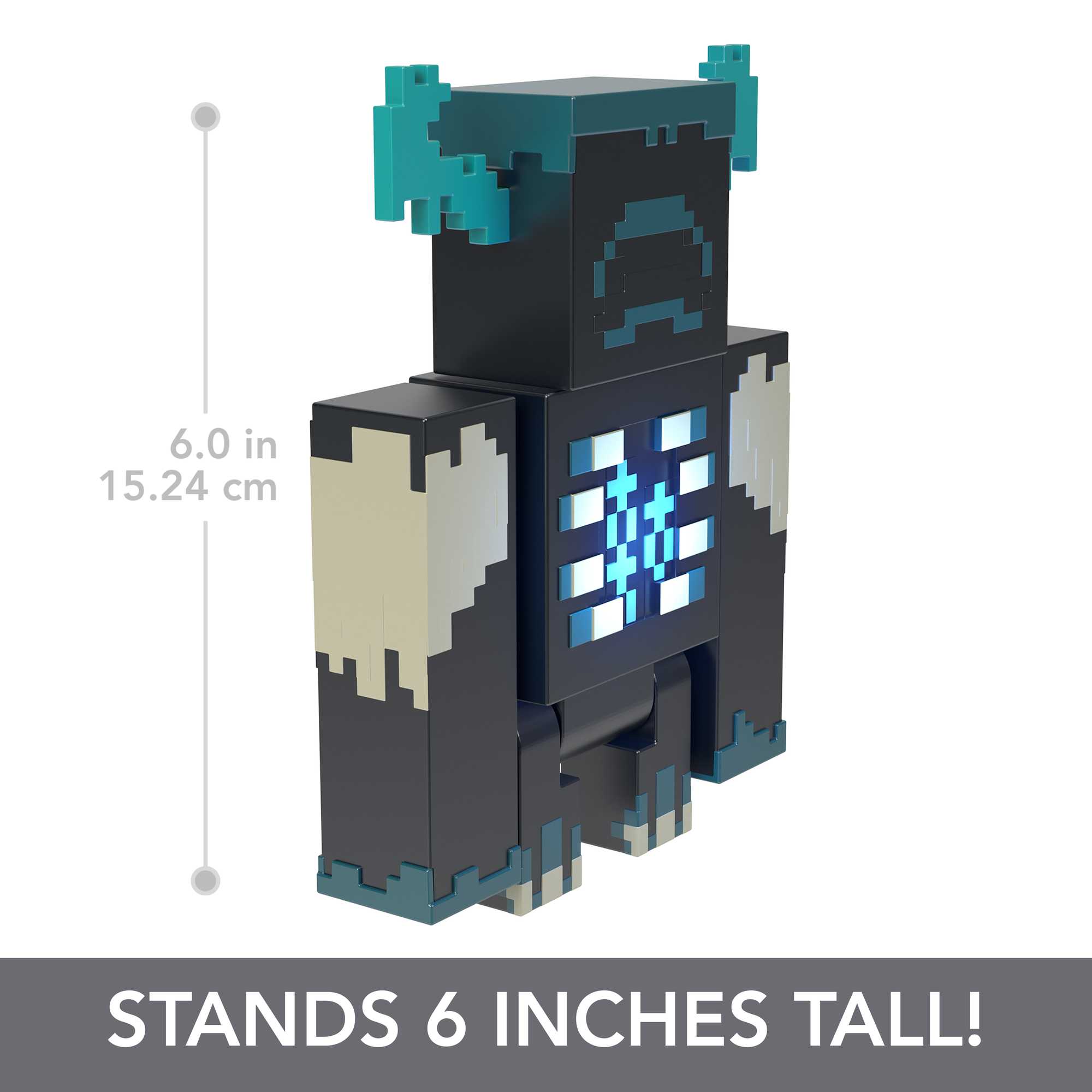Minecraft Toys Warden Figure With Lights, Sounds And Accessories
