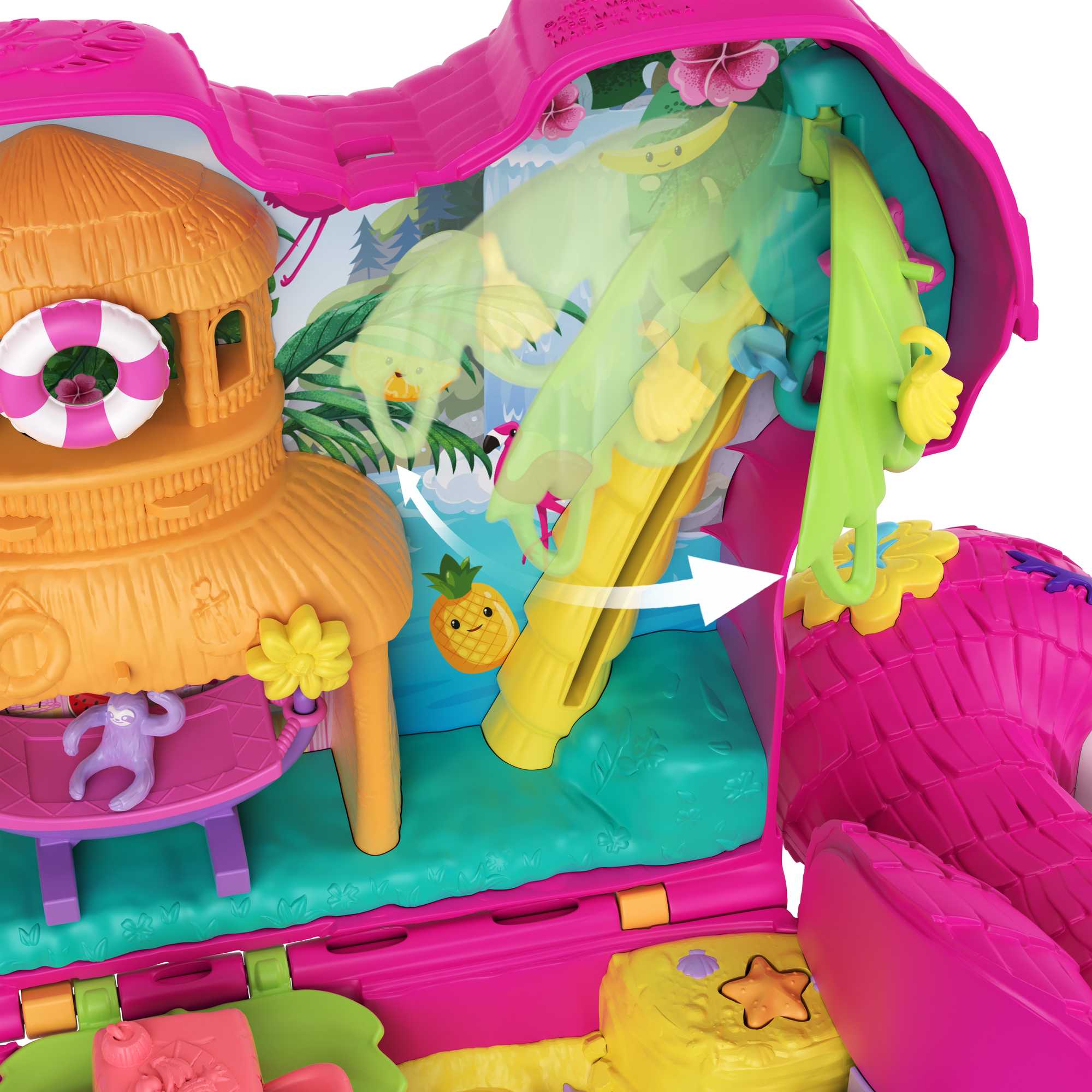 Polly Pocket Grand Coffret Flamant Rose de Fête