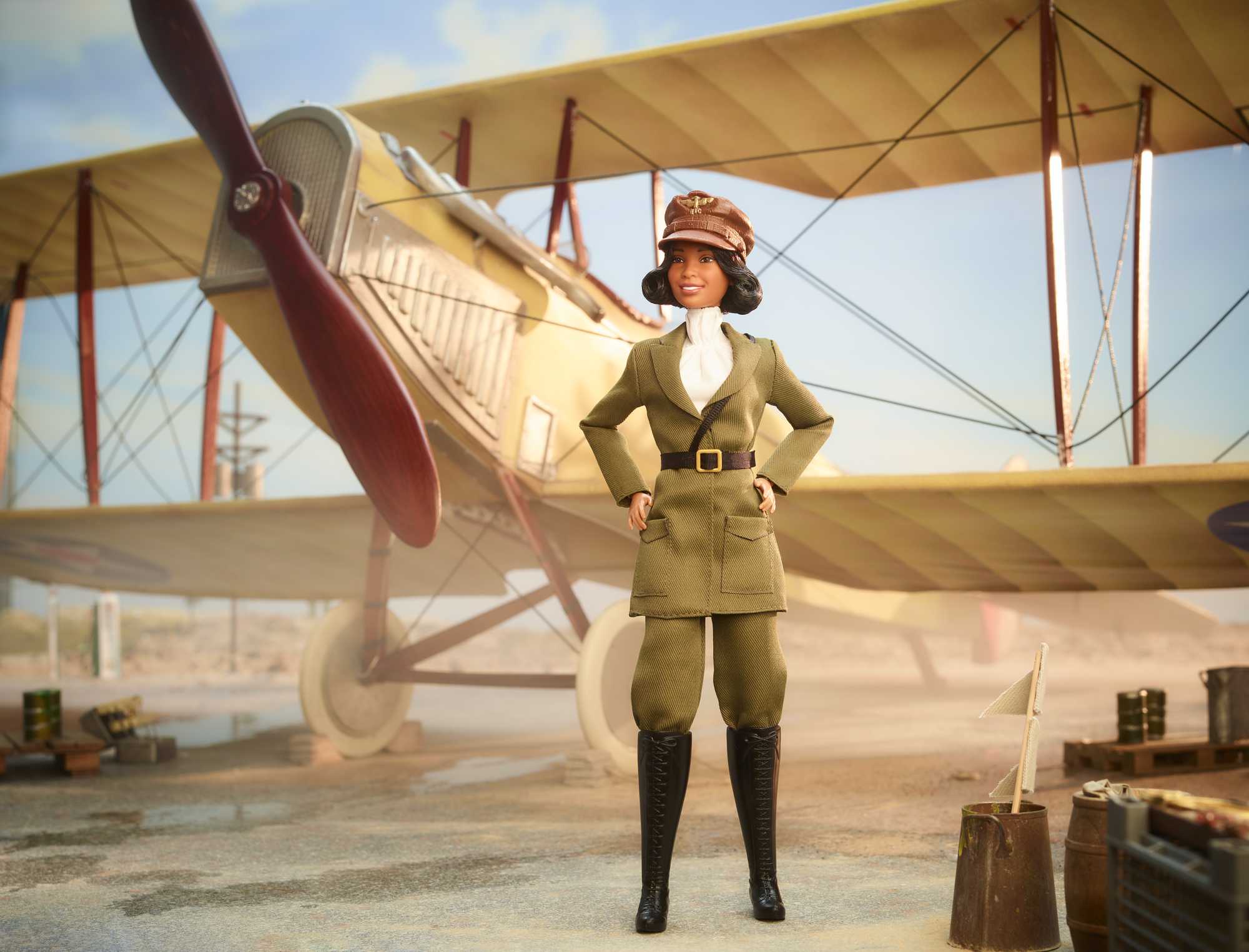 Barbie Signature Bessie Coleman Doll, Inspiring Women Series, Collectible in Displayable Packaging