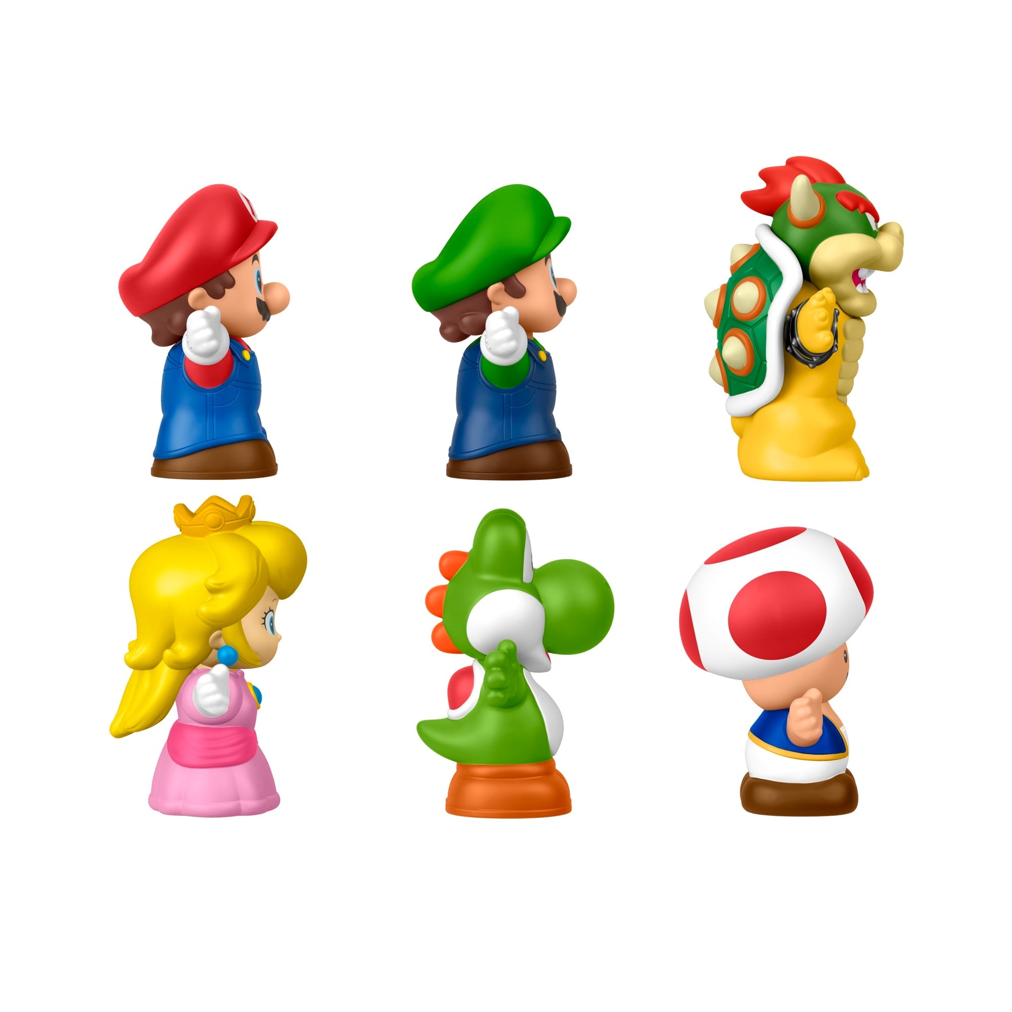 Fisher-Price-Coffret de 6 Figurines Mario Little People