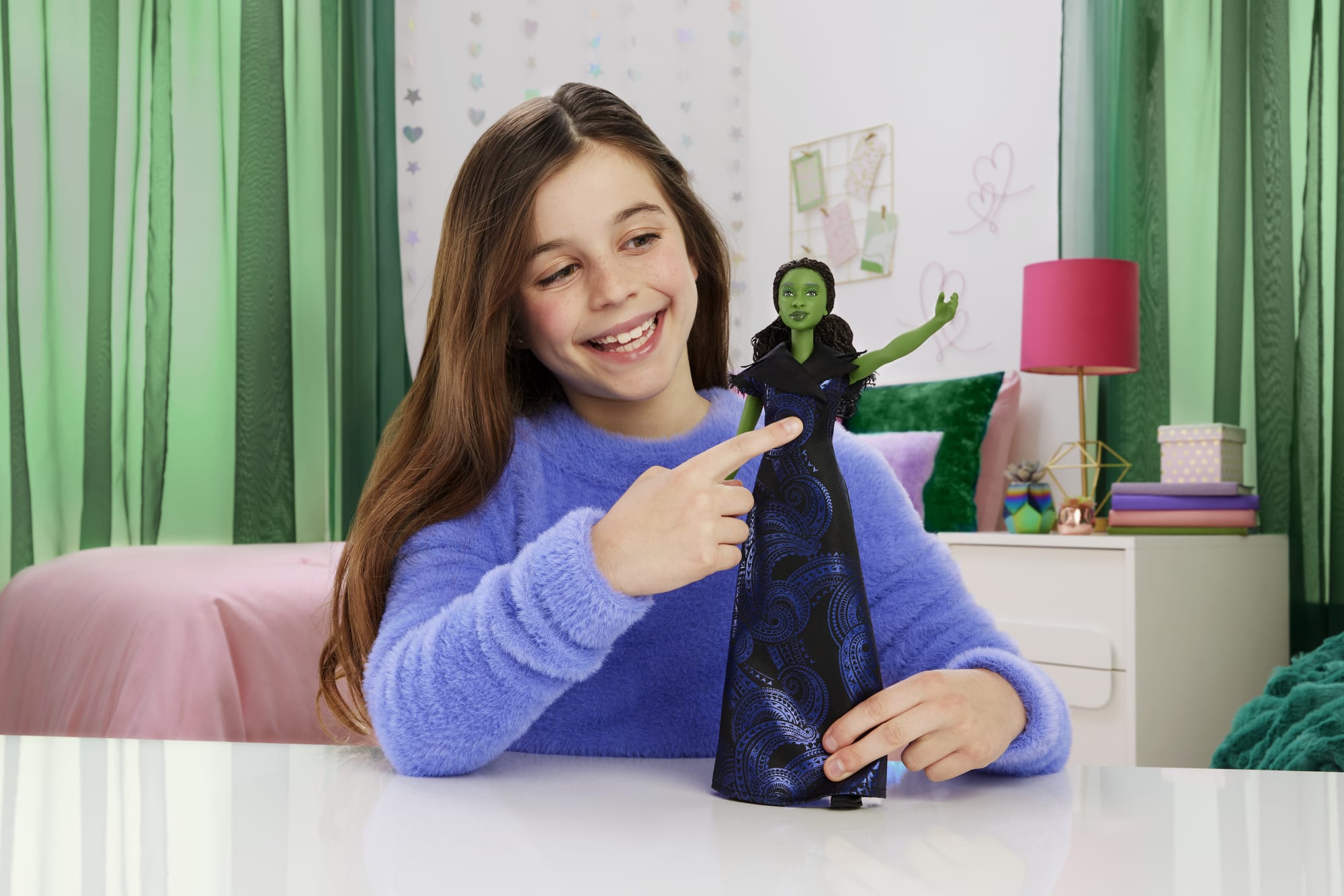 Universal Pictures’ Wicked: For Good Singing Elphaba Doll, Movie-inspired Outfit, Sings “For Good