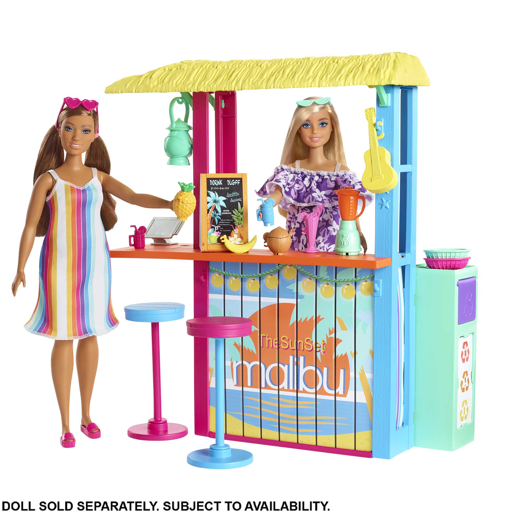 Barbie Loves The Ocean Beach Shack Playset, Made From Recycled Plastics