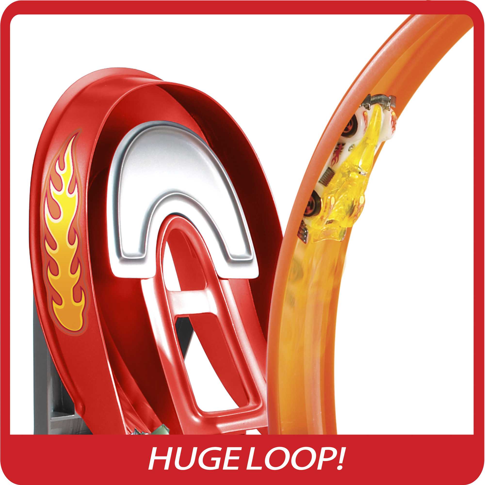 Hot Wheels Action Power Shift Motorized Raceway Track Set, Includes 5 Cars In 1:64 Scale
