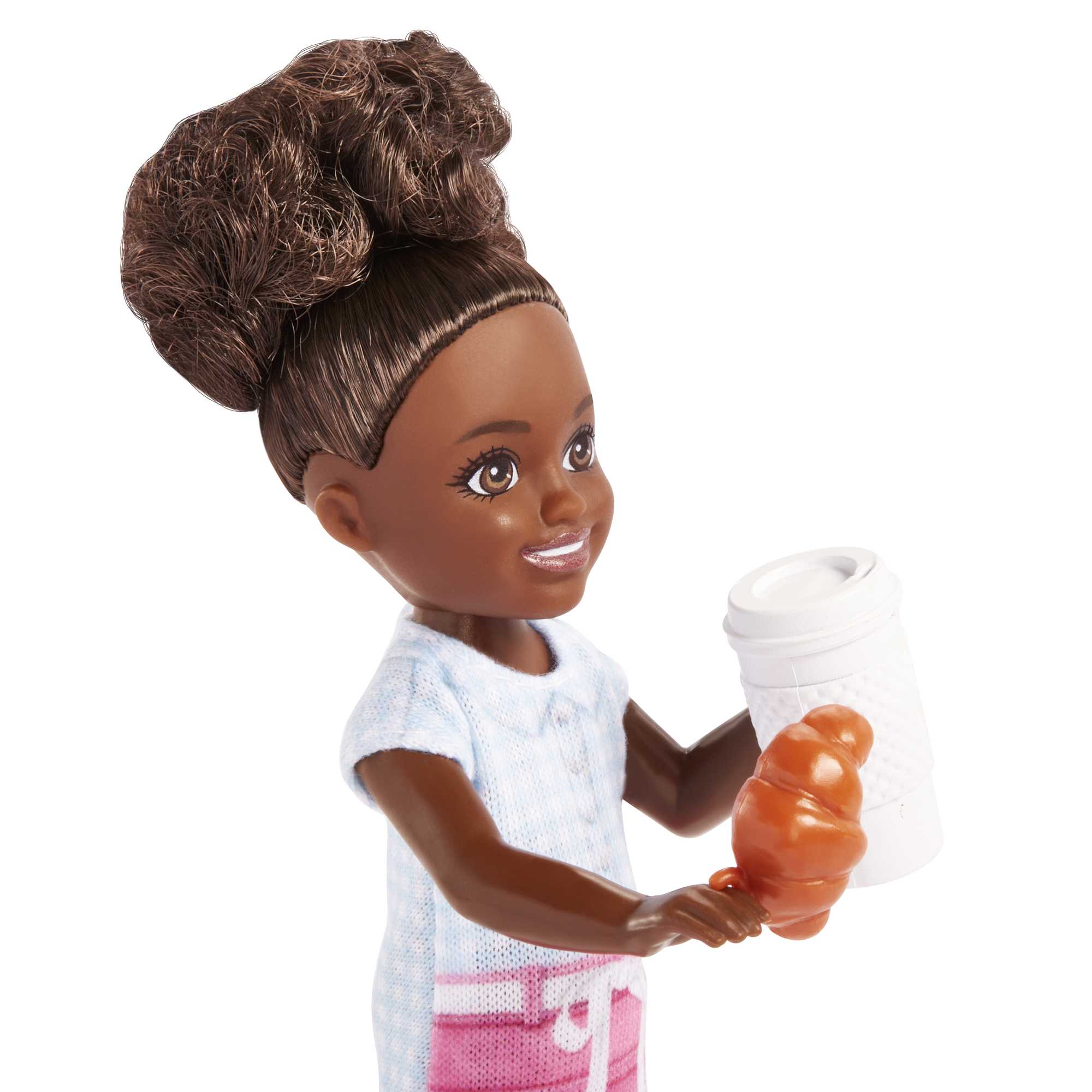 Barbie Toys, Chelsea Doll And Accessories Barista Set, Can Be Small Doll