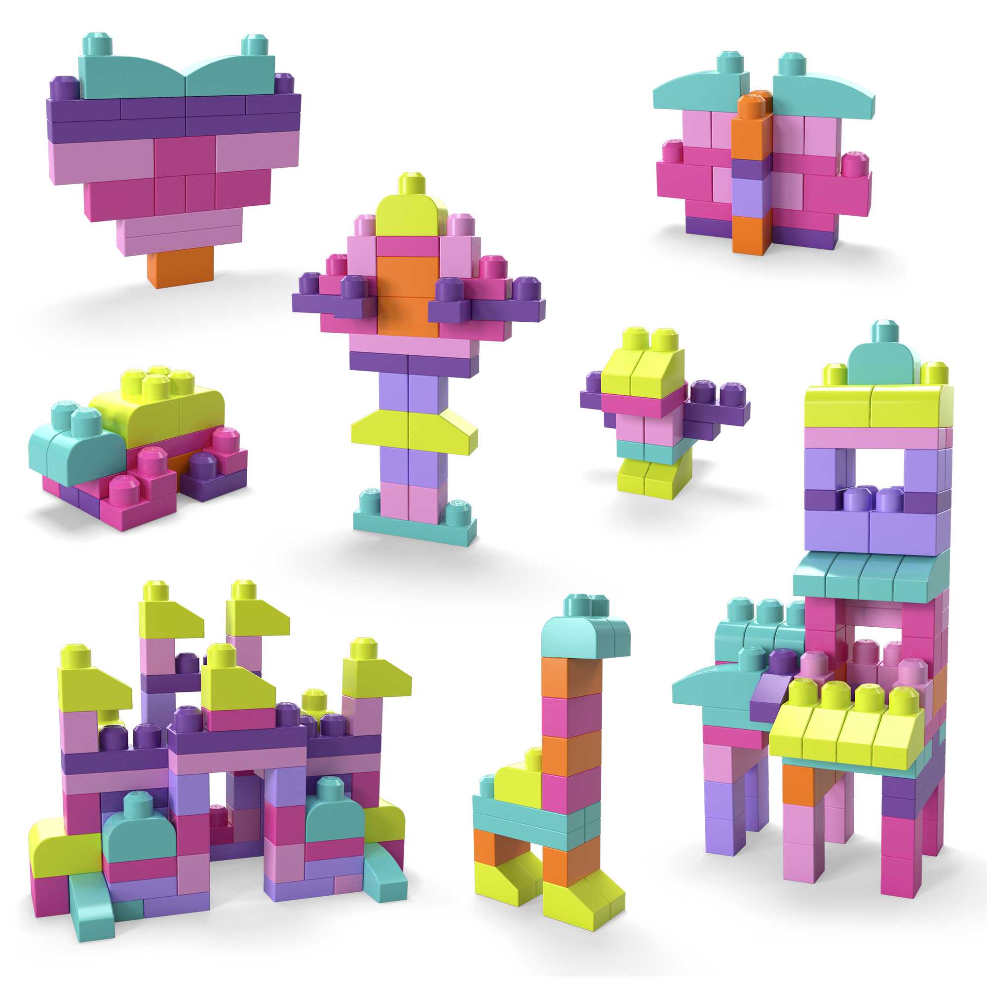 Mega Bloks Sac Rose 80 Briques