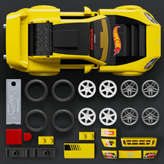 Mattel Brick Shop Hot Wheels ’07 Honda S2000 Building Toy Kit (257 Pieces), For Collectors | Mattel