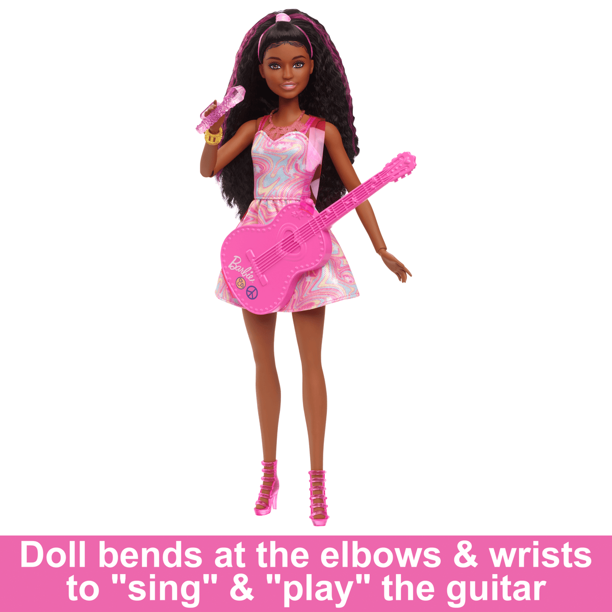 Barbie 65th Anniversary Careers Pop Star Doll & 10 Accessories Including Stage With Movement Feature