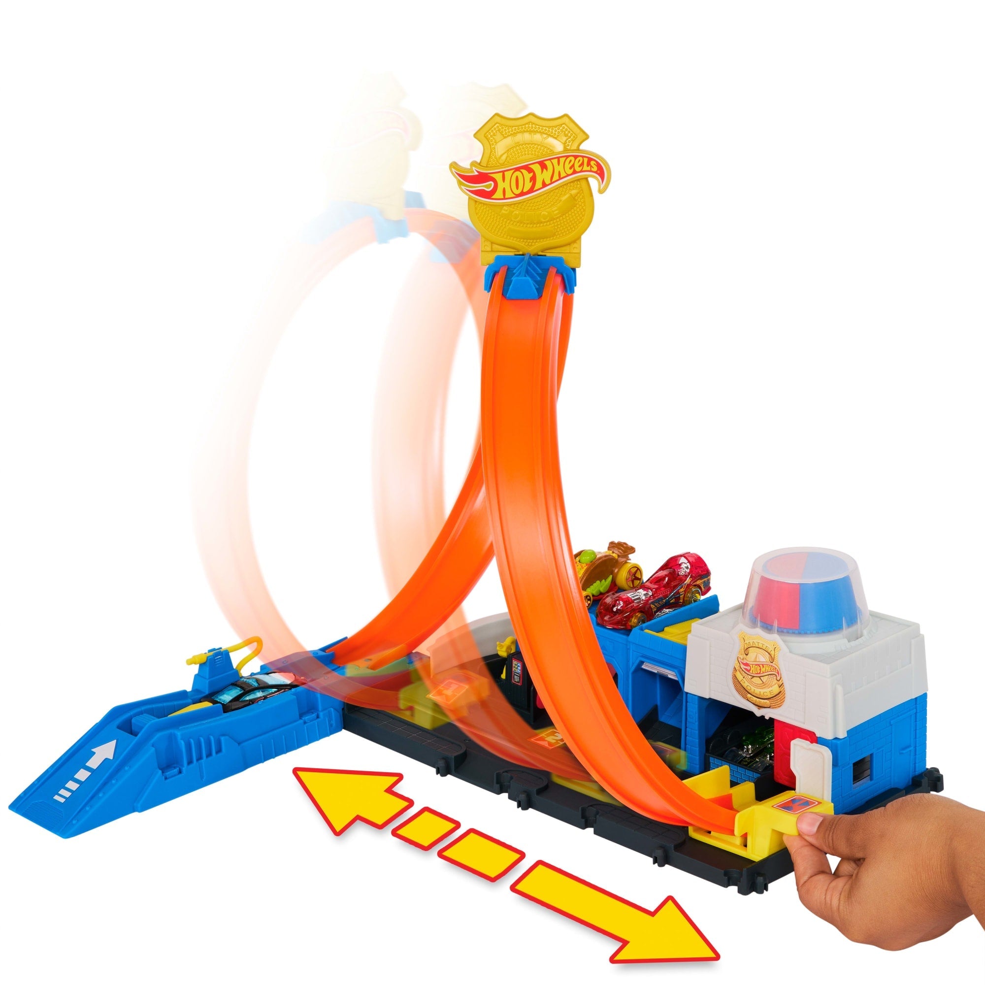 Hot Wheels City Pista de Juguete Súper Estación de Policía