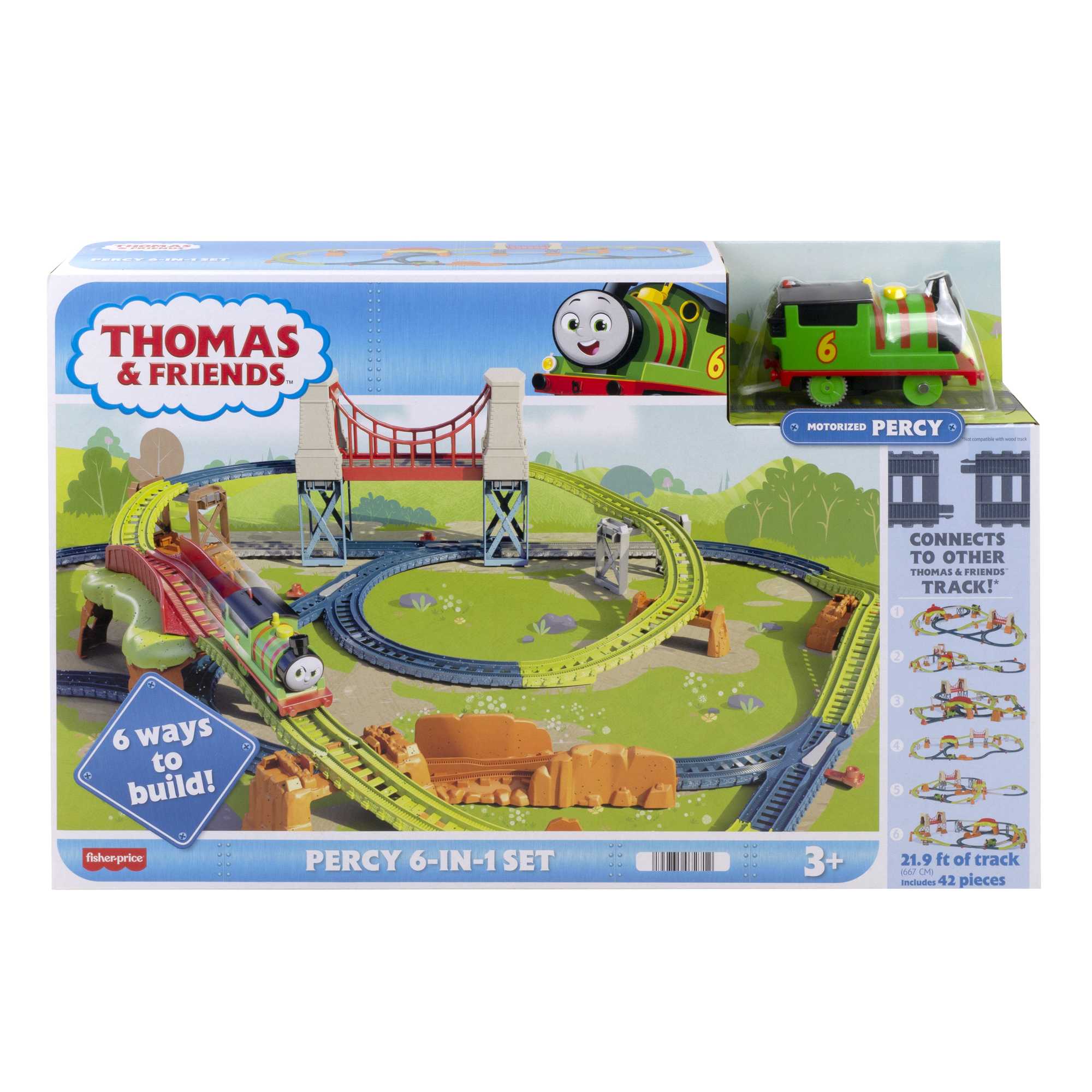 Thomas & Friends Pista de Juguete Percy 6 en 1