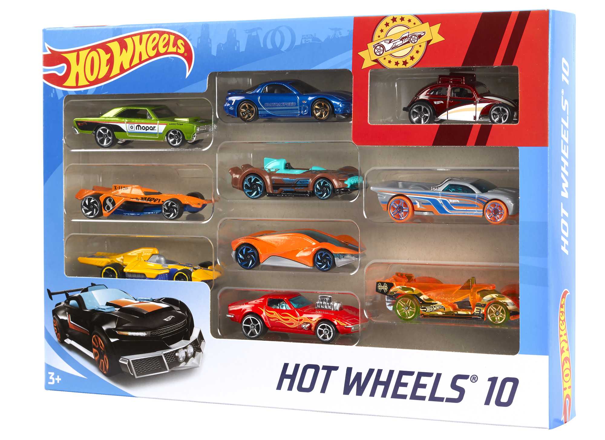 Hot Wheels® Coffret 10 Vehicules