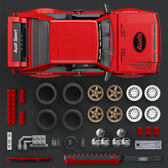 Mattel Brick Shop Hot Wheels ’84 Audi Sport Quattro Building Toy Kit