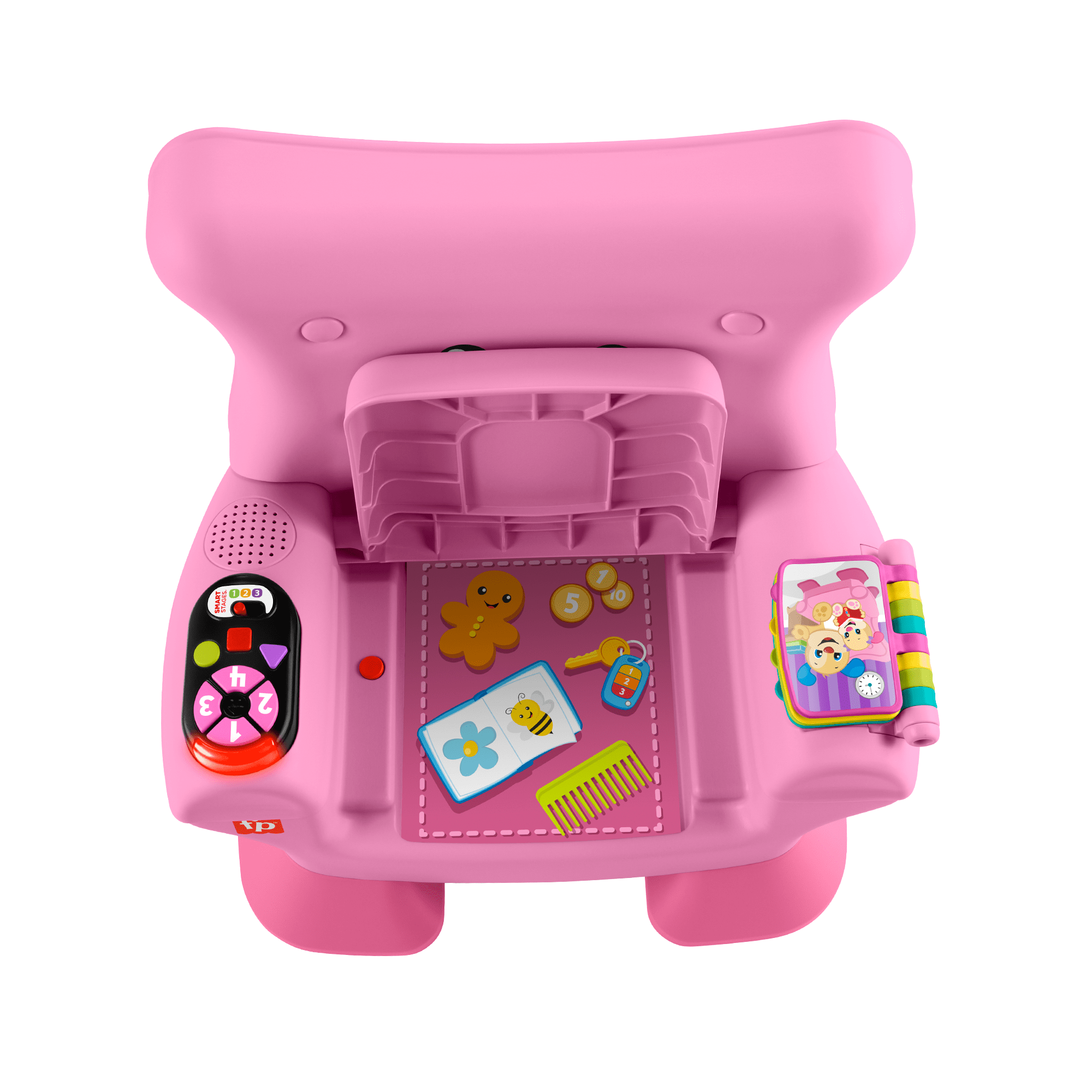 Fisher-Price Laugh & Learn Smart Stages Chair Electronic Learning Toy For Toddlers, Pink