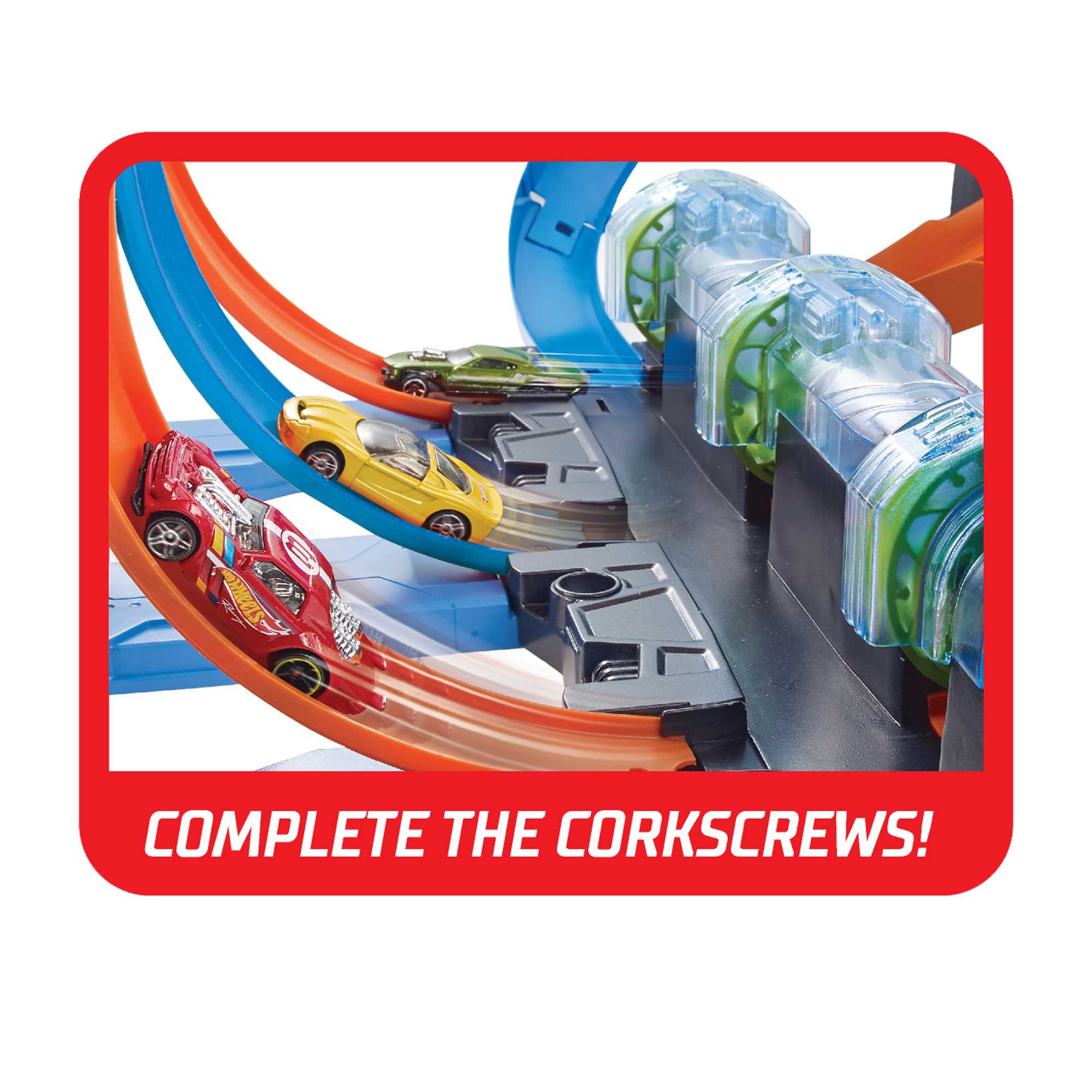Hot Wheels Corkscrew Crash Track Set