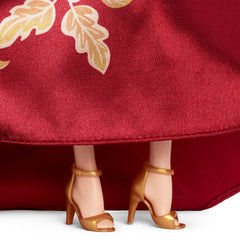 Barbie Signature Lunar New Year Fashion Doll, Red Dress With Golden Peonies, Collectible Holiday Gift