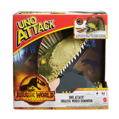 UNO Attack Jurassic World Dominion Card Game With Dinosaur Card Launcher