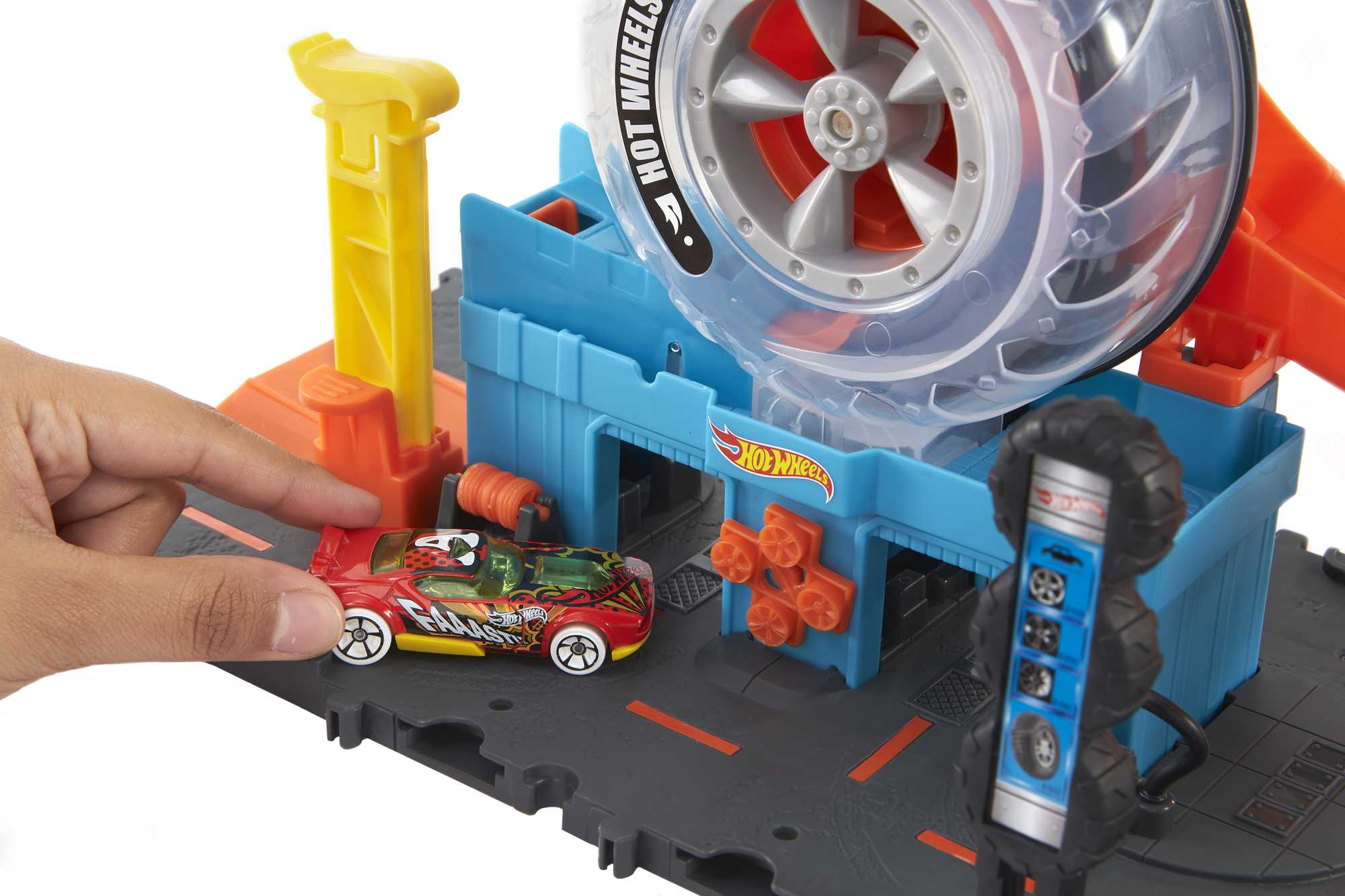 Hot Wheels City Pista de Brinquedo Super Loja de pneus