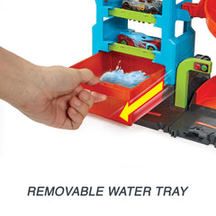 Hot Wheels City MEGA Car Wash With 1 Color Shifters Car, Toy For Kids