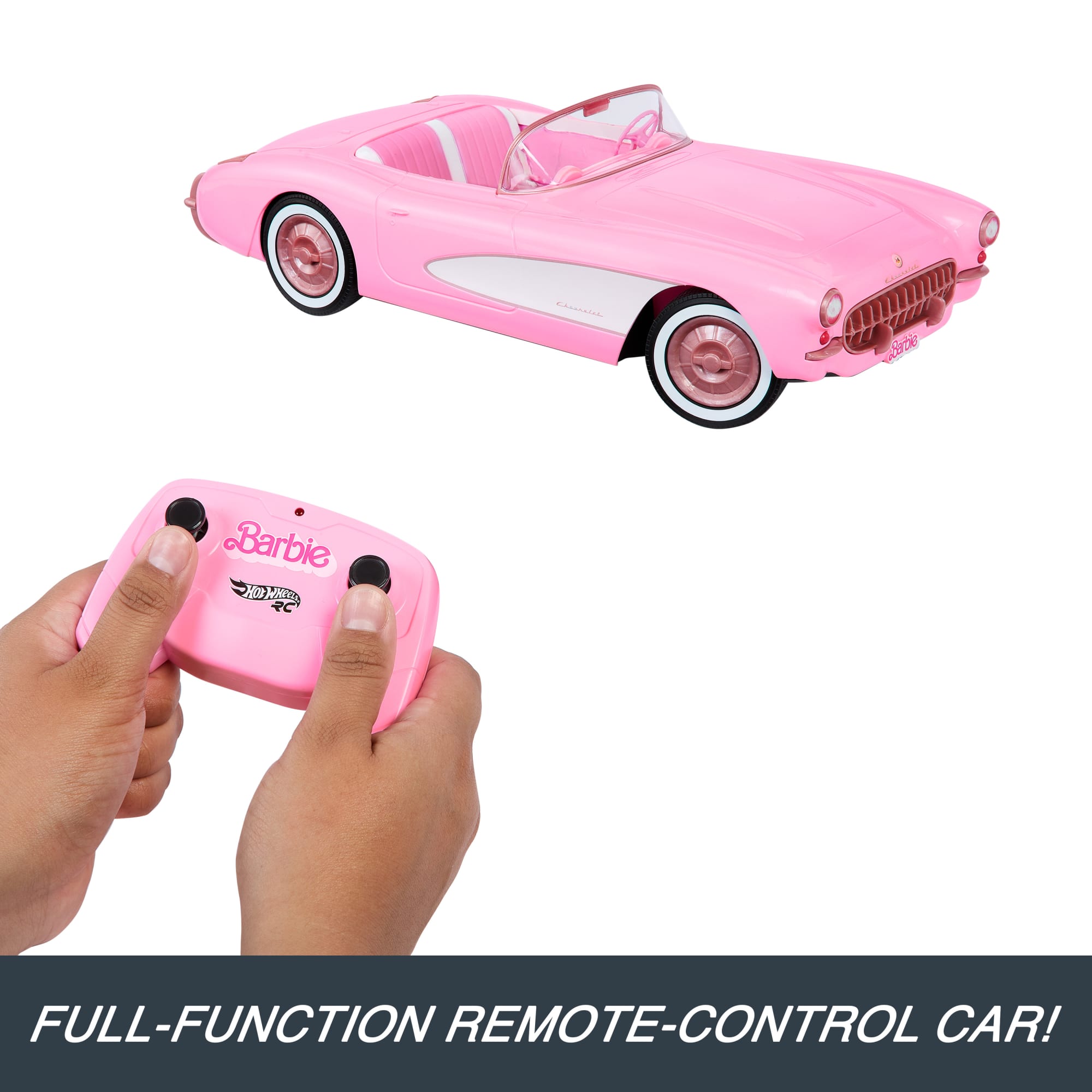 Hot Wheels RC Barbie Corvette, Remote Control Corvette From Barbie The Movie