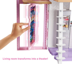 Barbie Malibu House Dollhouse Playset With 25+ Furniture And Accessories (6 Rooms)