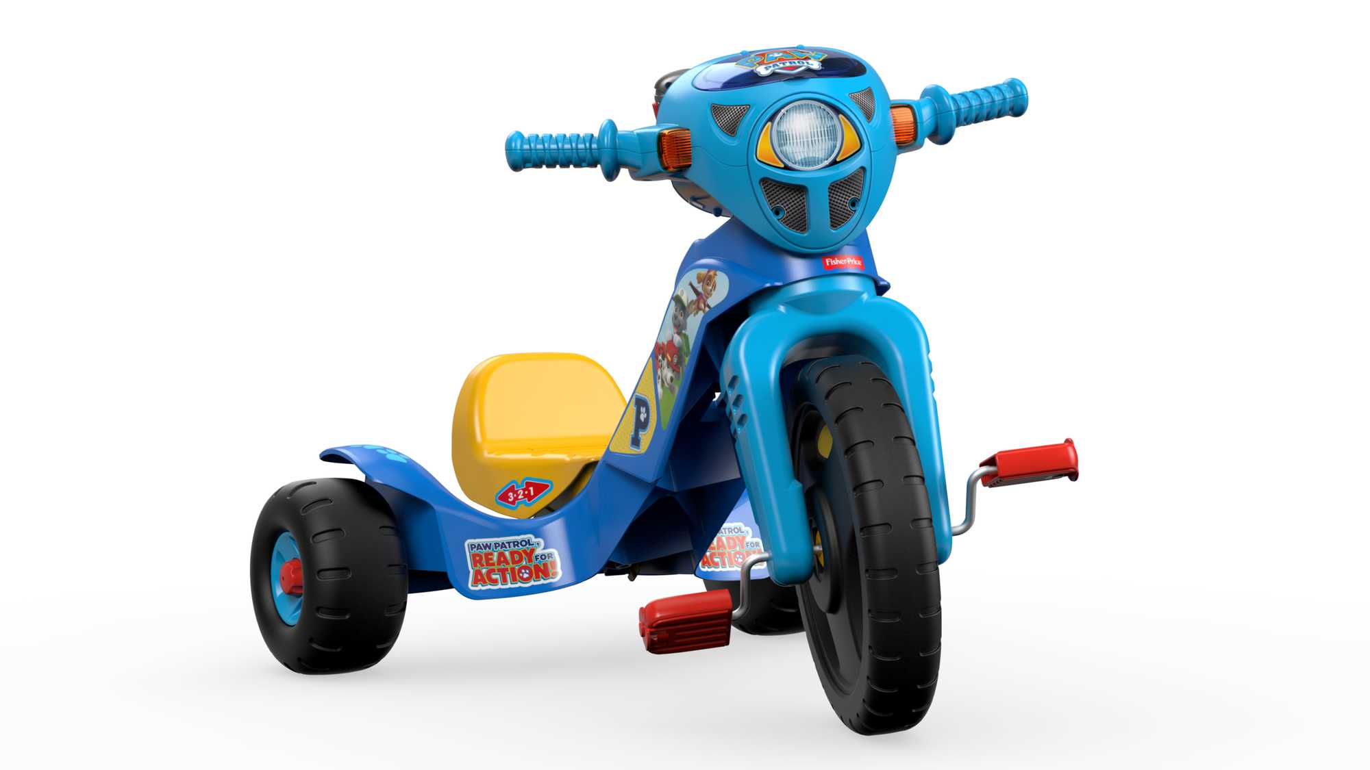 Fisher-Price Paw Patrol Lights & Sounds Trike Push & Pedal Ride-On Toddler Tricycle