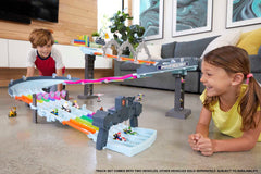 Hot Wheels Mario Kart Rainbow Road Raceway Set With 2 1:64 Scale Vehicles