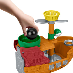 Fisher-Price Little People My Mario Bowser's AIrship & Figure Set Toddler Toy