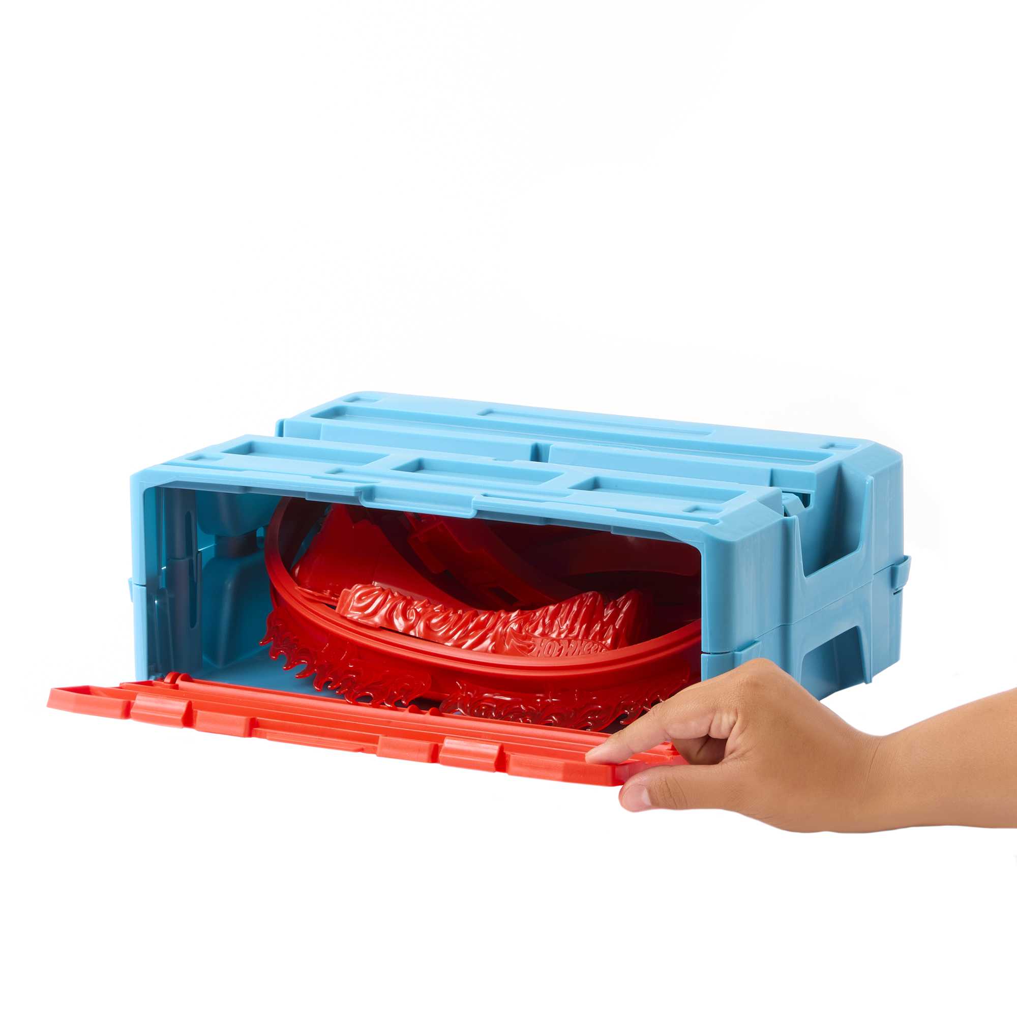 Hot Wheels Fire-Themed Track Building Set With 1 Hot Wheels Toy Car