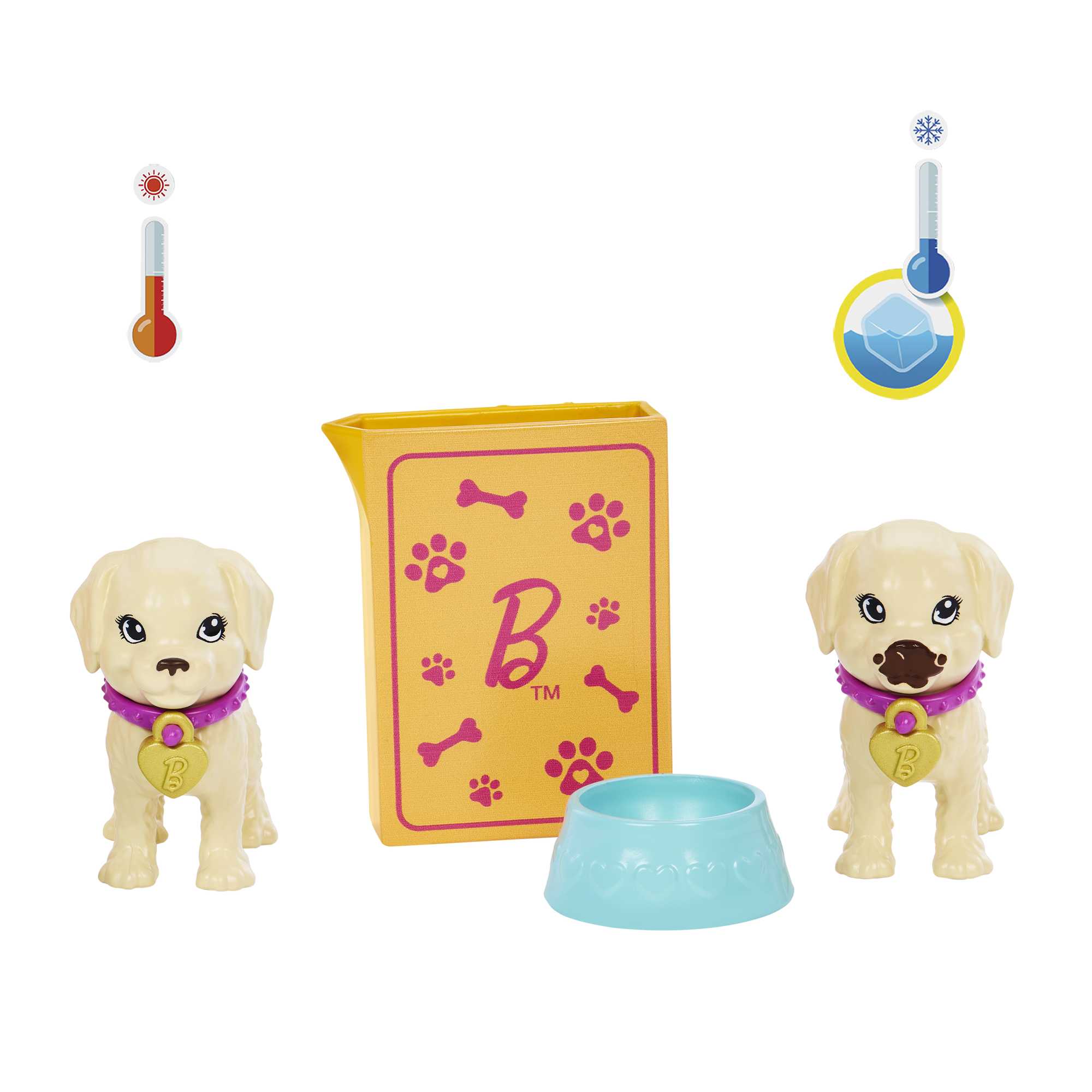 Barbie-Barbie Adopte Un Chiot, Coffret Avec Poupée et 2 Chiots
