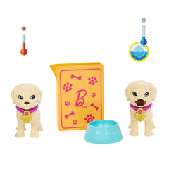 Barbie-Barbie Adopte Un Chiot, Coffret Avec Poupée et 2 Chiots