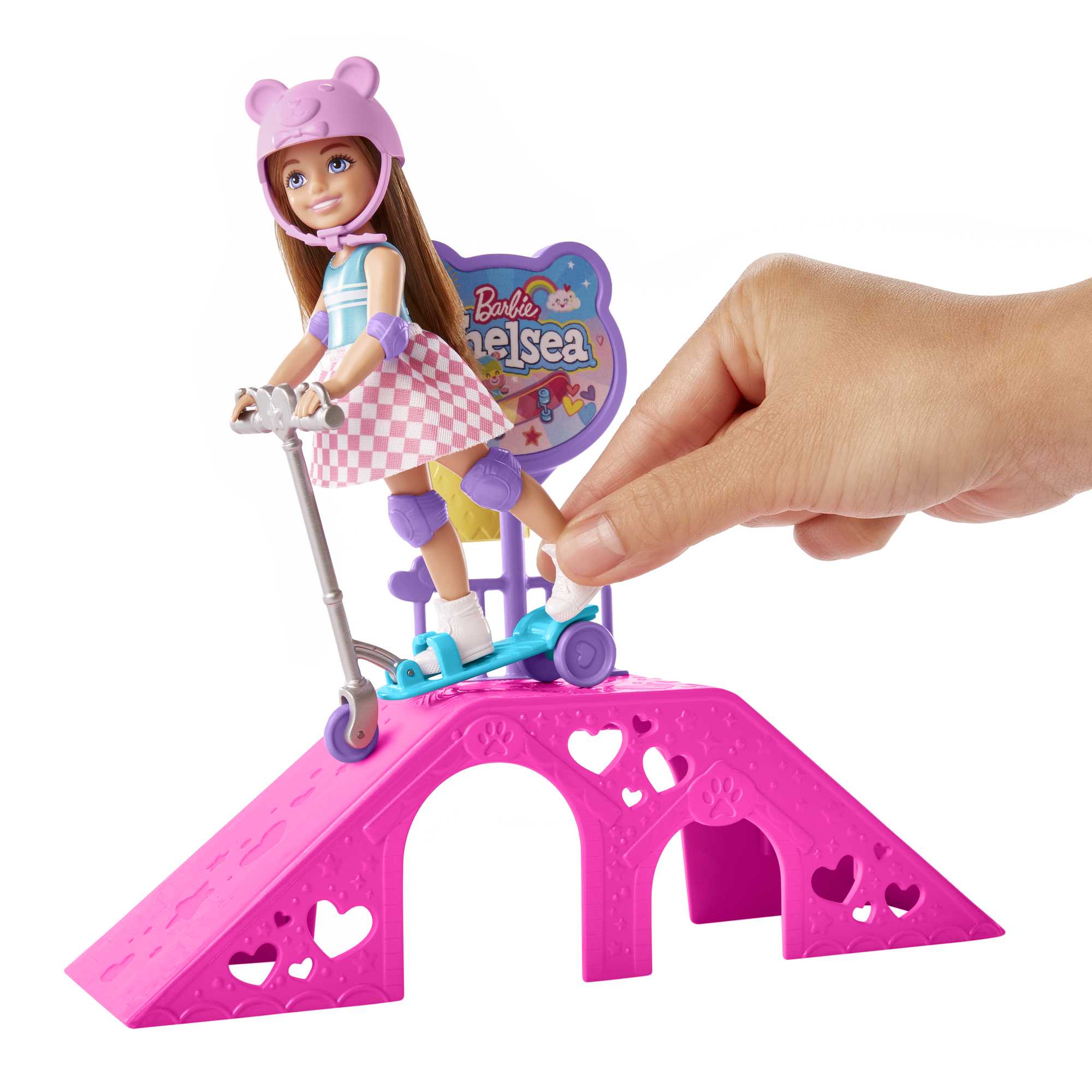 Barbie®-Coffret Chelsea, Coffret Skate-Park Avec Poupée et Accessoires