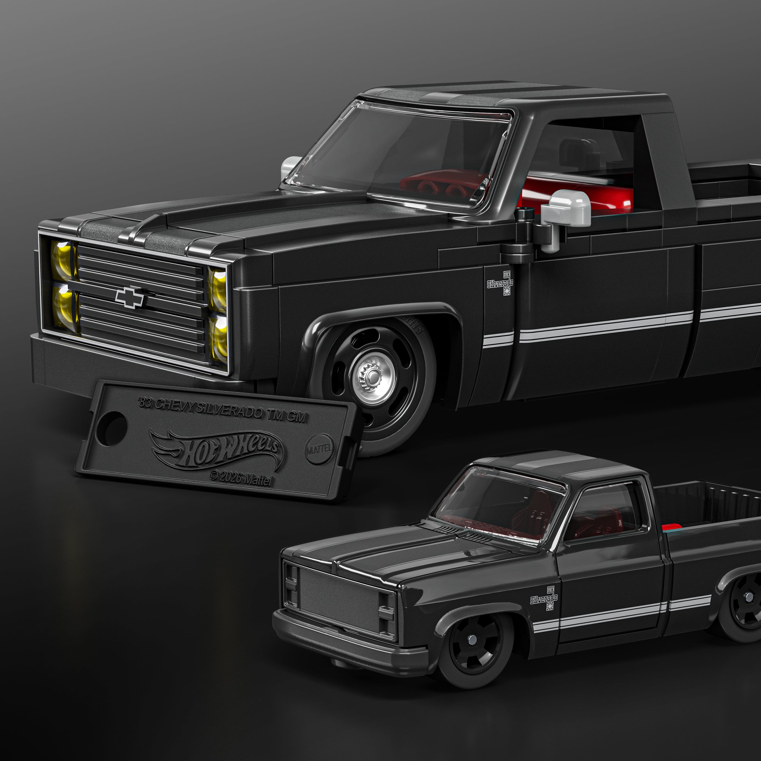 Mattel Brick Shop Hot Wheels ’83 Chevy Silverado Building Toy Kit