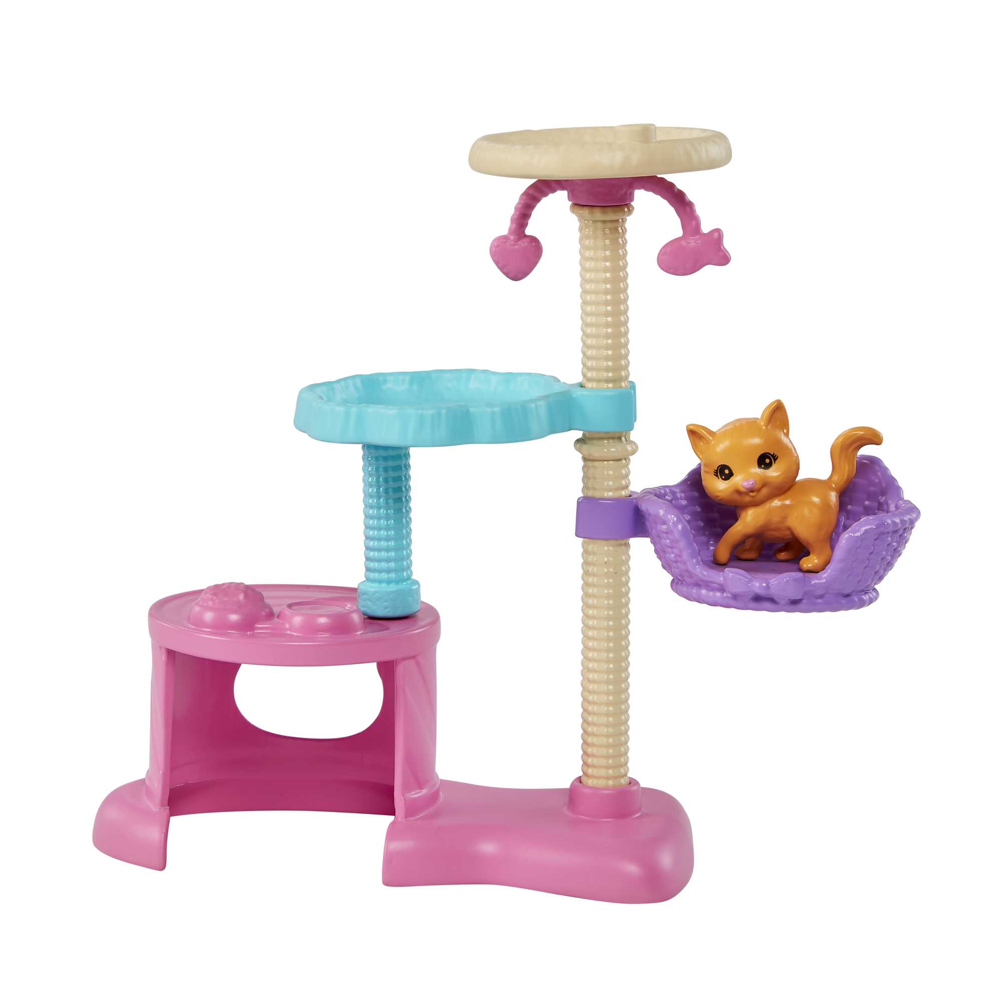 Barbie Kitty Condo Doll And Pets With Accessories, Toy For 3 Year Olds & Up