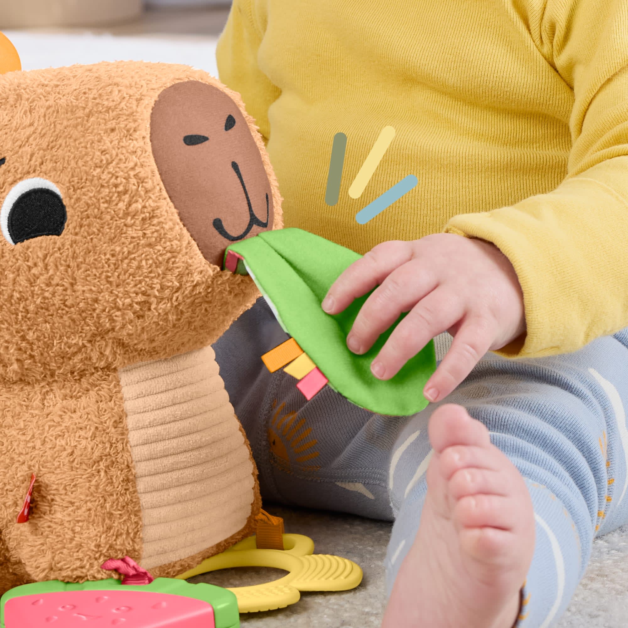 Fisher-Price Baby Juguete para Bebés Capibara Estímulos y Juego