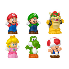 Fisher-Price-Coffret de 6 Figurines Mario Little People