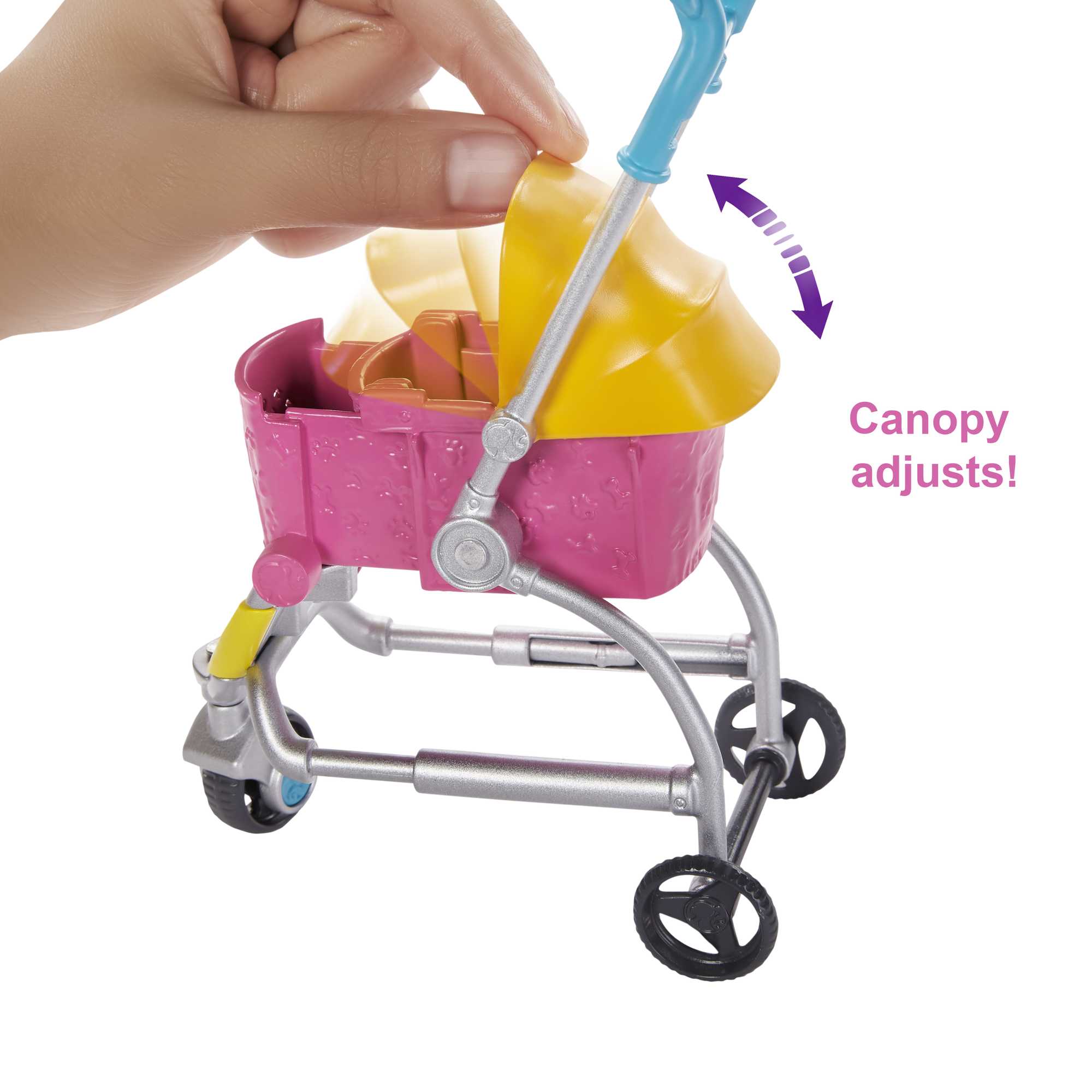 Barbie Stroll ‘n Play Pups Doll And Accessories