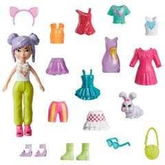 Polly Pocket Conjunto de Brinquedo Pacote de Modas Médio Color Pop