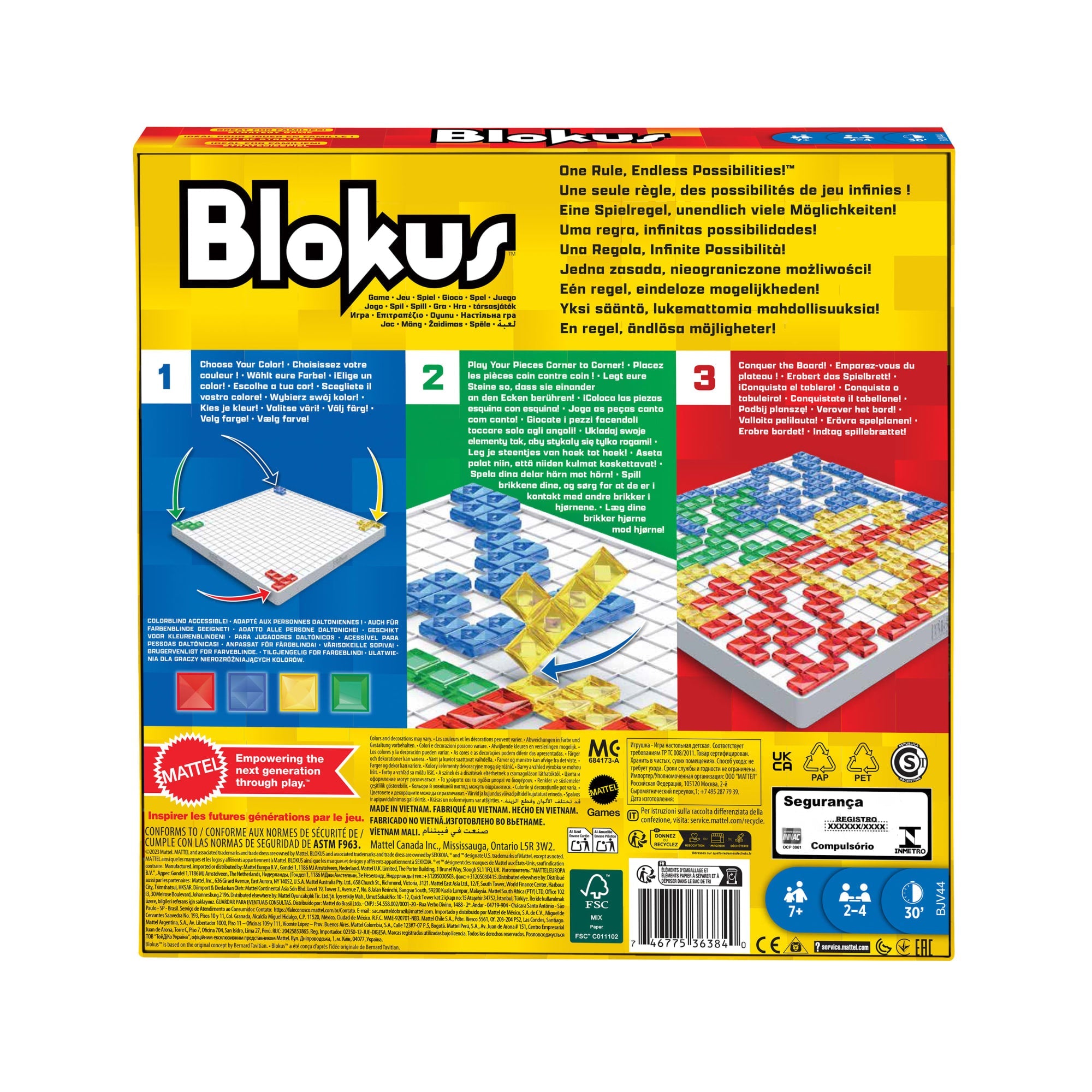 Blokus Strategy Board Game, Family Game For Kids & Adults With Colorful Pieces & Just One Rule