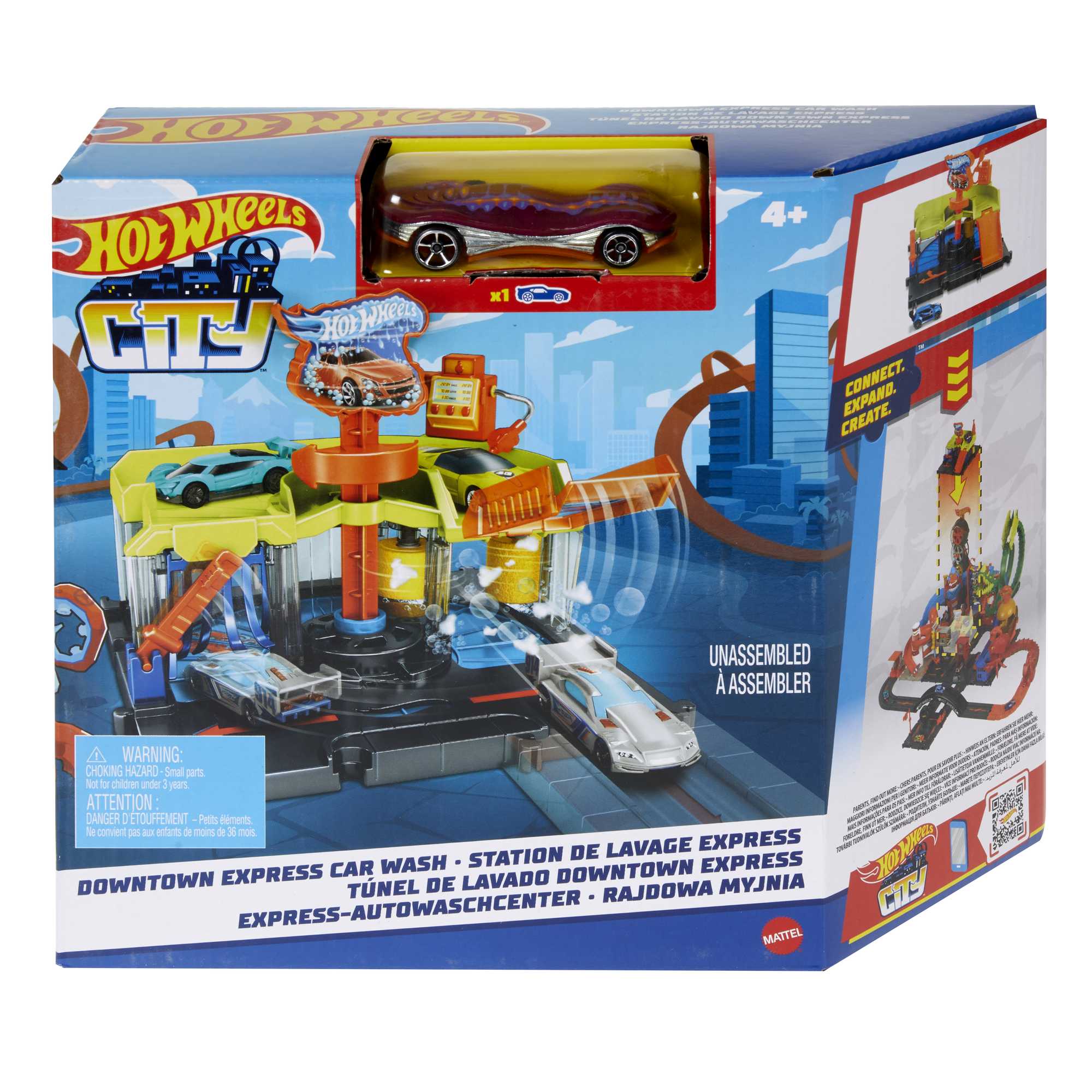 Hot Wheels City Pista de Brinquedo Lava-rápido da Cidade