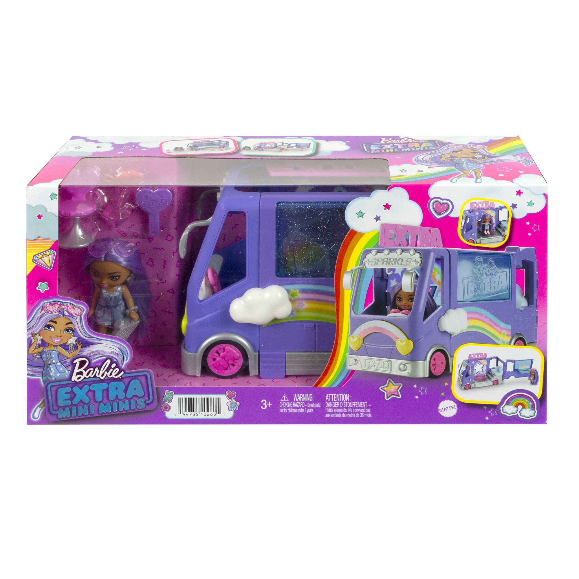 Barbie®-Bus de Tournée Mini Barbie Extra-Coffret Véhicule et Poupée