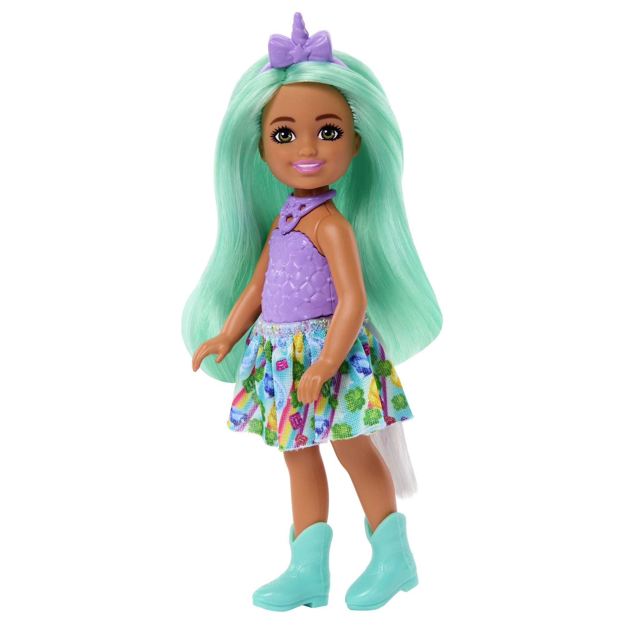 Unicorn-Inspired Chelsea Barbie Doll With Green Hair, Unicorn Toys