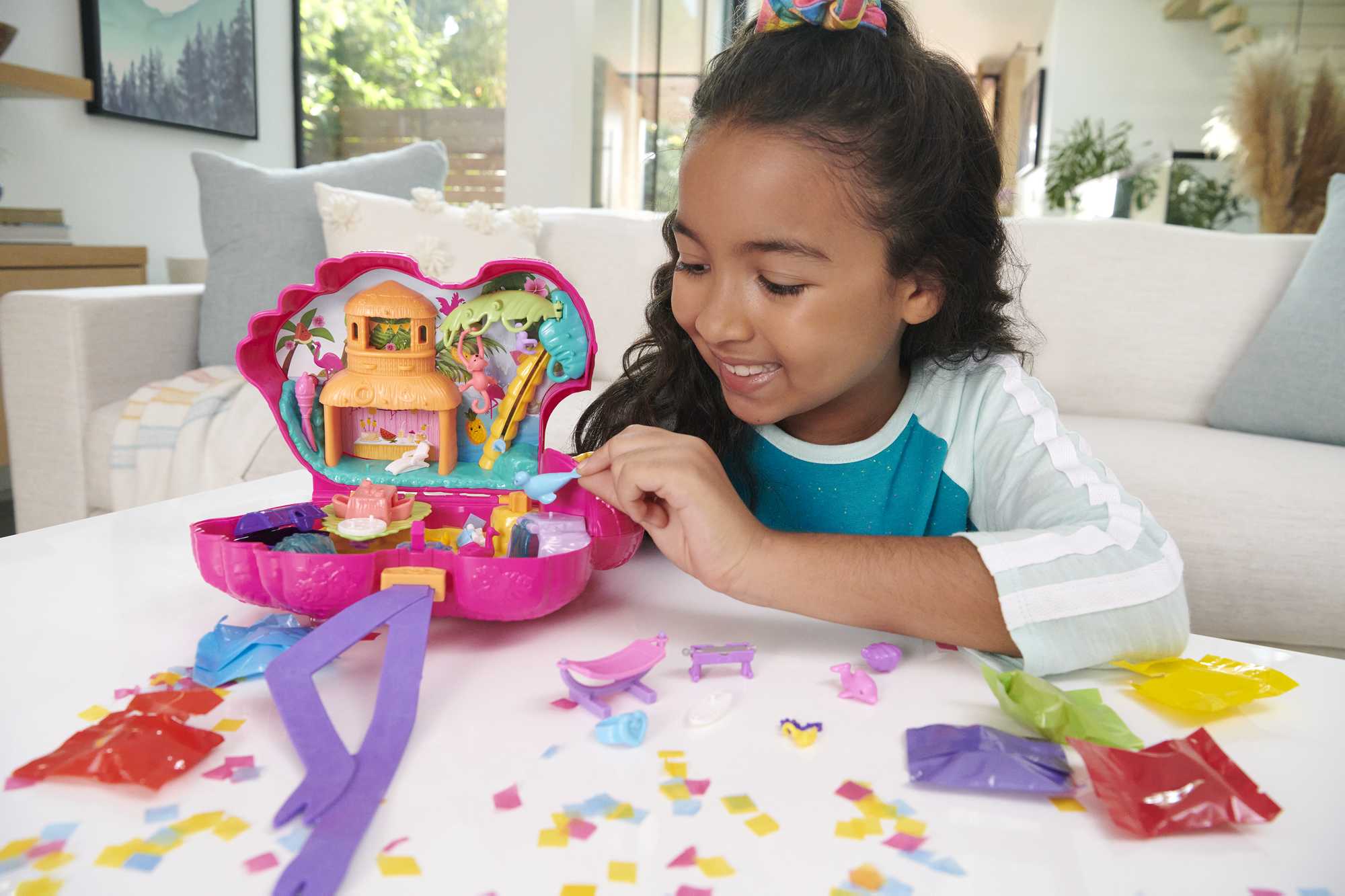 Polly Pocket Grand Coffret Flamant Rose de Fête