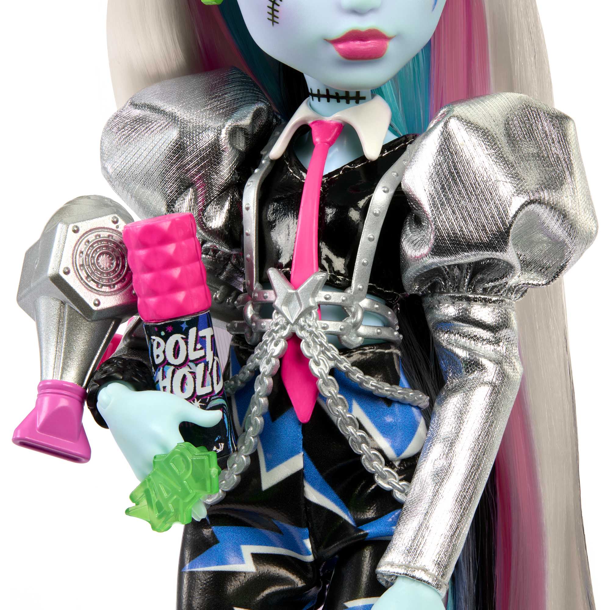 Monster High Doll, Amped Up Frankie Stein Rockstar With Instrument And Accessories