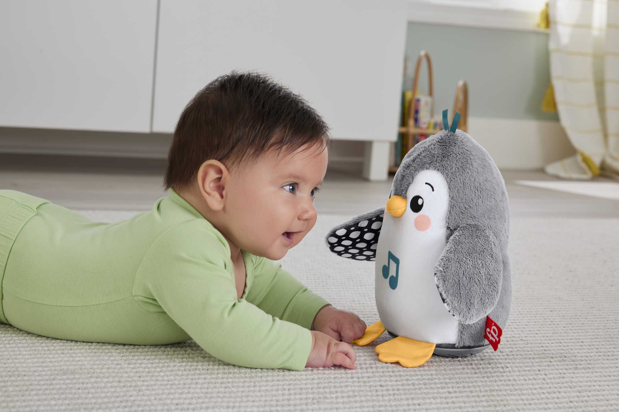 Fisher-Price-Peluche Musicale Manchot Culbuto Dès La Naissance