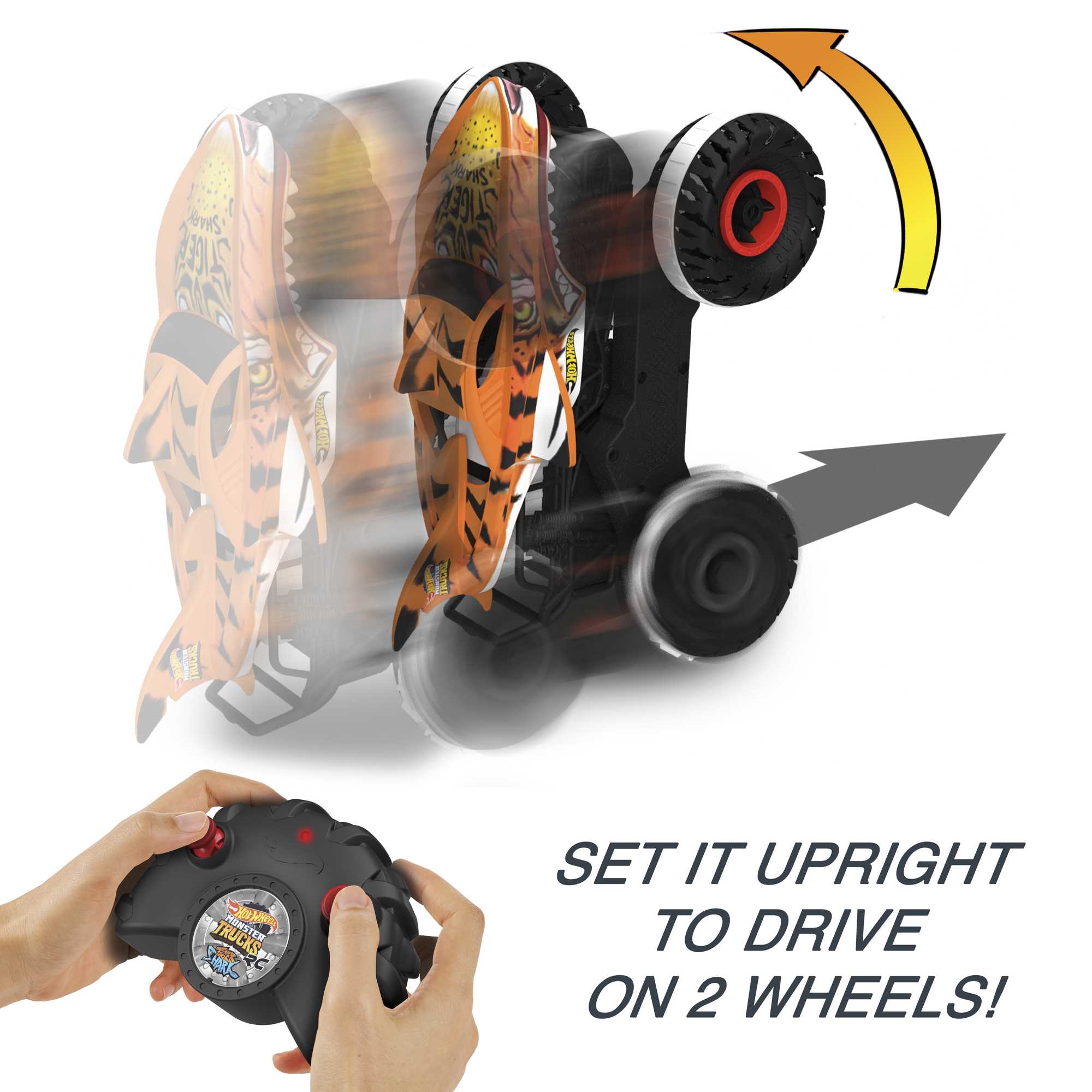 Hot Wheels Monster Trucks Unstoppable Tiger Shark RC Vehicle