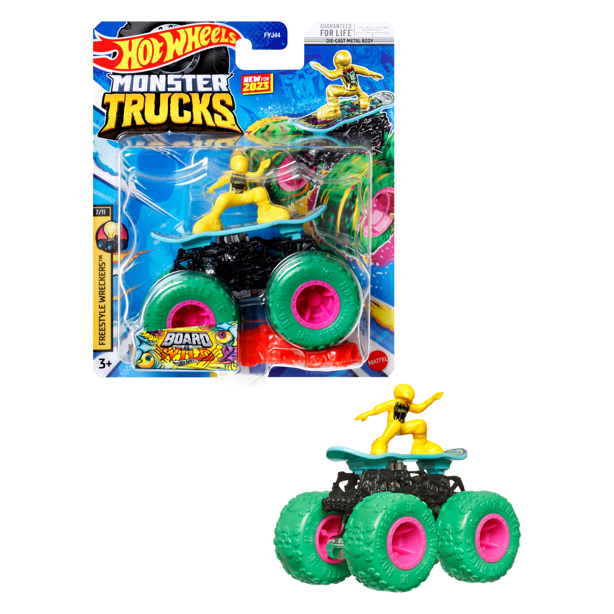 Monster Trucks Hot Wheels à L’Échelle 1:64 Avec Roues Géantes