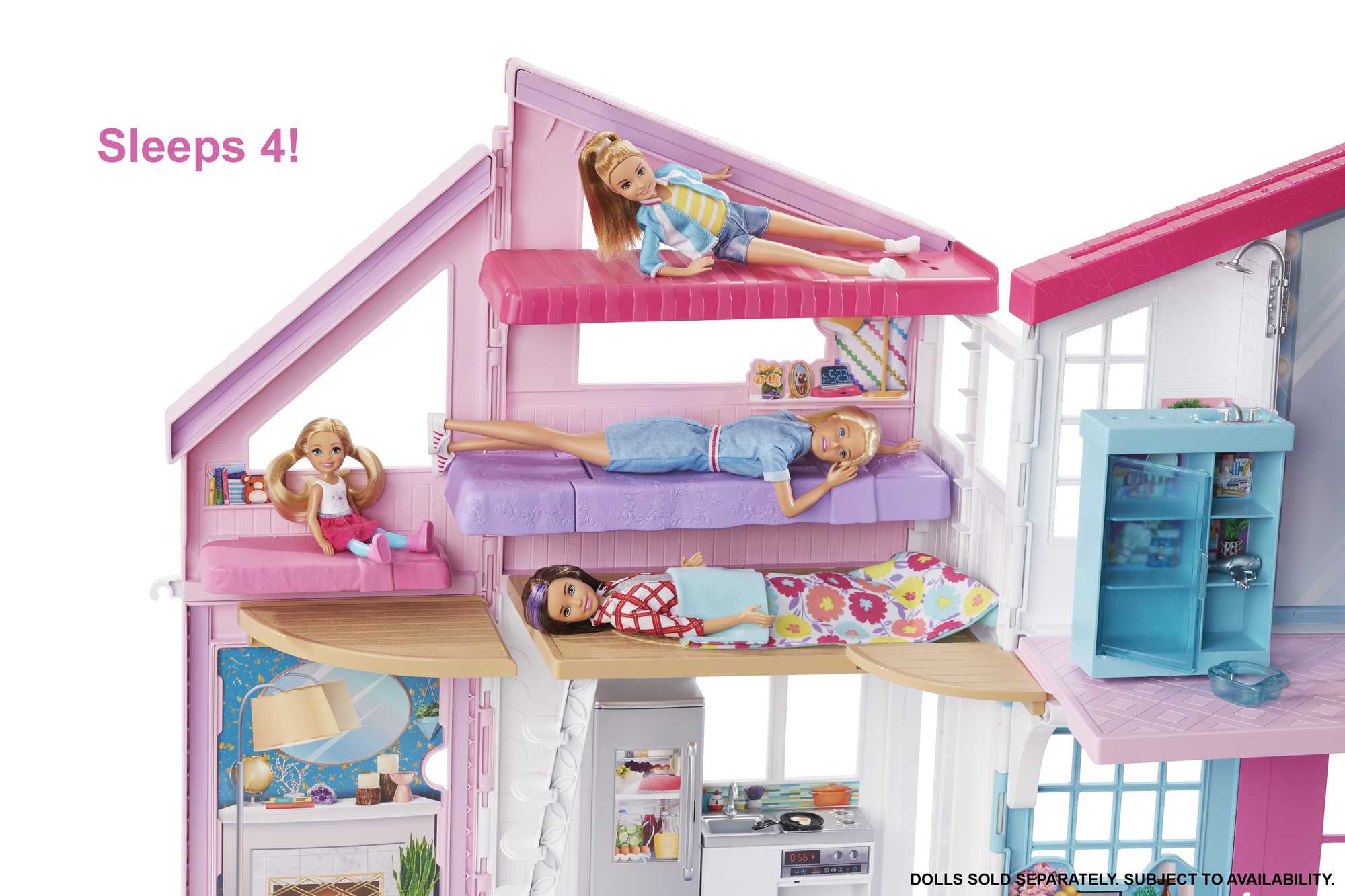 Barbie Malibu House Dollhouse Playset With 25+ Furniture And Accessories (6 Rooms)