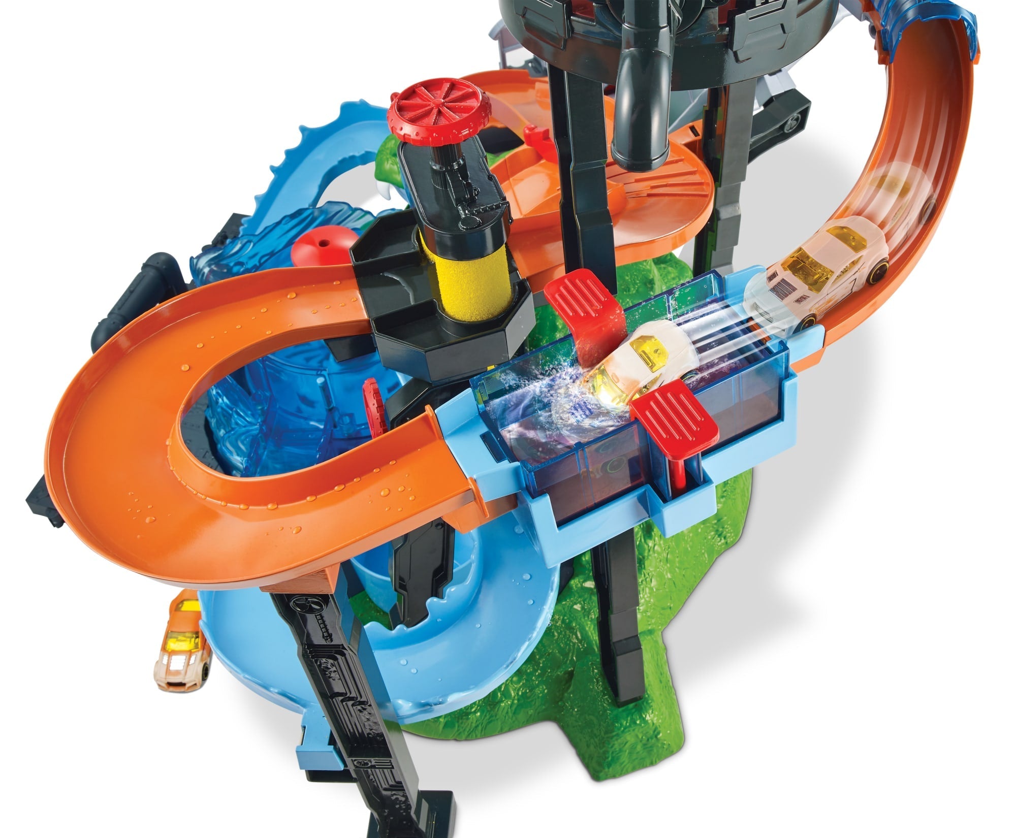 Hot Wheels Ultimate Gator Car Wash Play Set With Color Shifters Car
