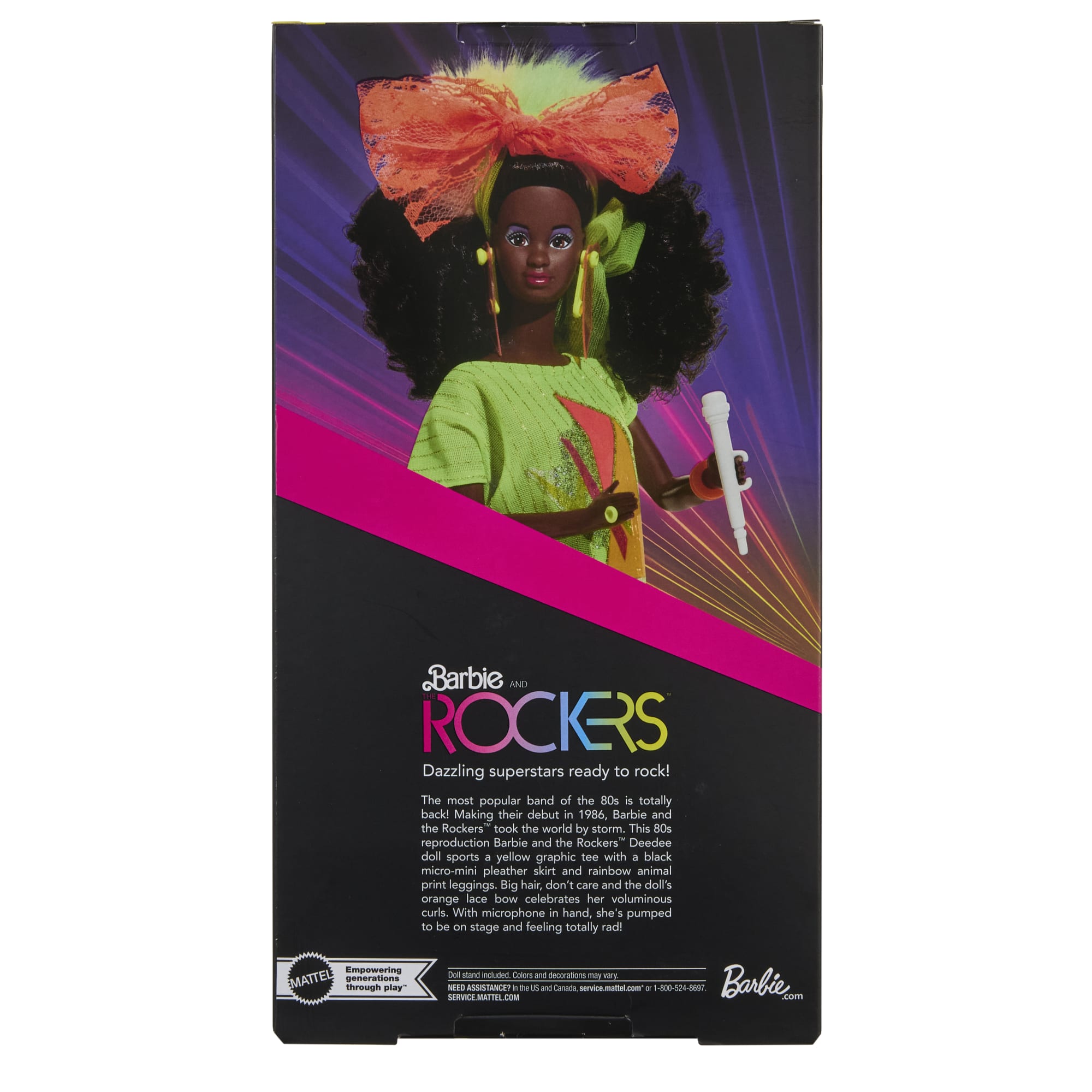 Barbie Signature Barbie And The Rockers Collectible Repro Deedee Doll, 40th Anniversary Of 1986 Line