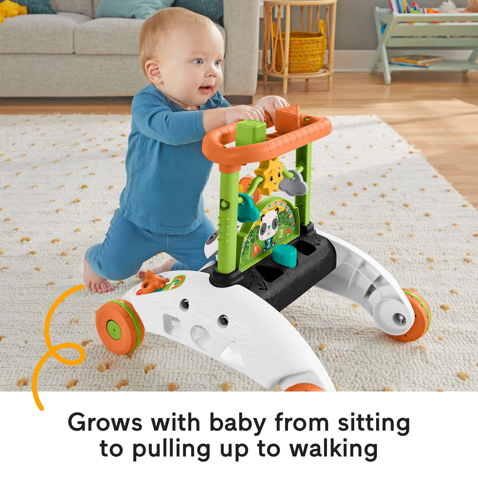 Fisher-Price 2-Sided Steady Speed Panda Walker